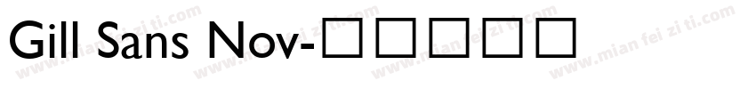 Gill Sans Nov字体转换